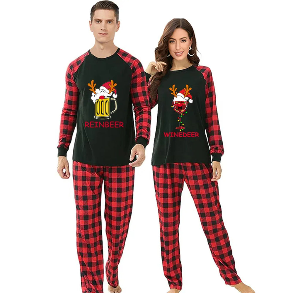Reinbeer & Winedeer Cute Couple Pajamas