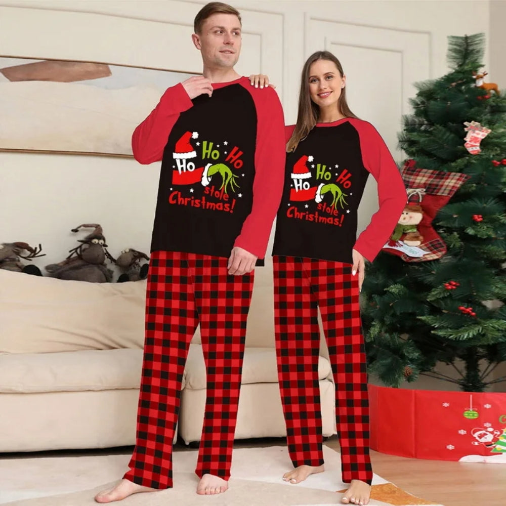 Grinch Stole Christmas Couple Pajamas Set