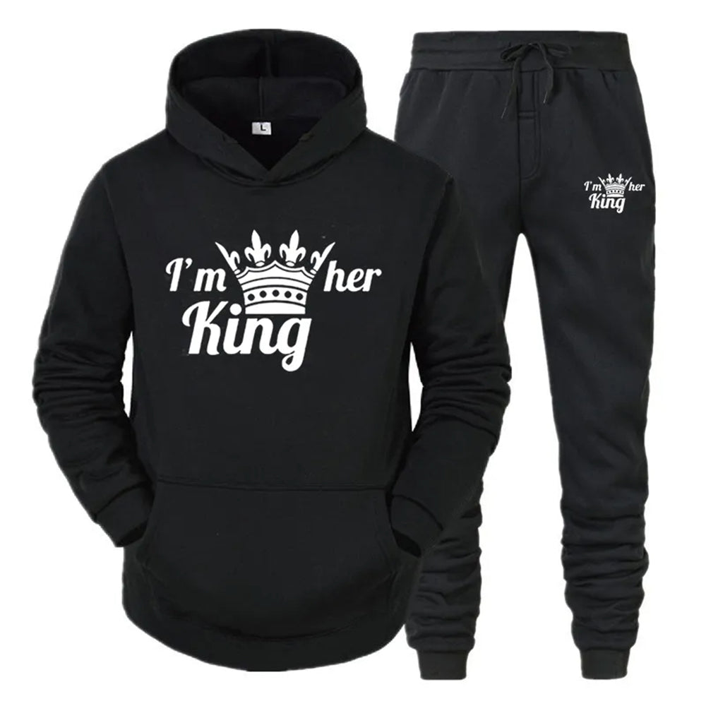 I'm Her King I'm His Queen Couple Sweatsuits