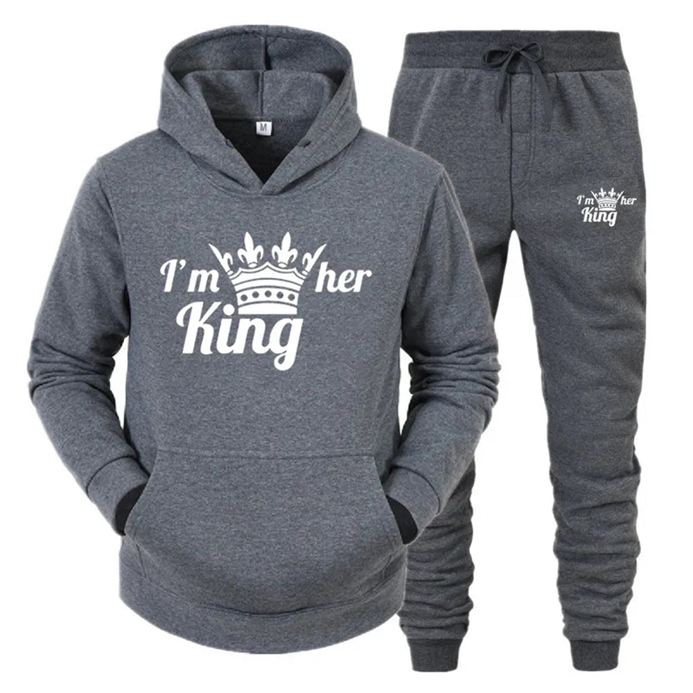 I'm Her King I'm His Queen Couple Sweatsuits