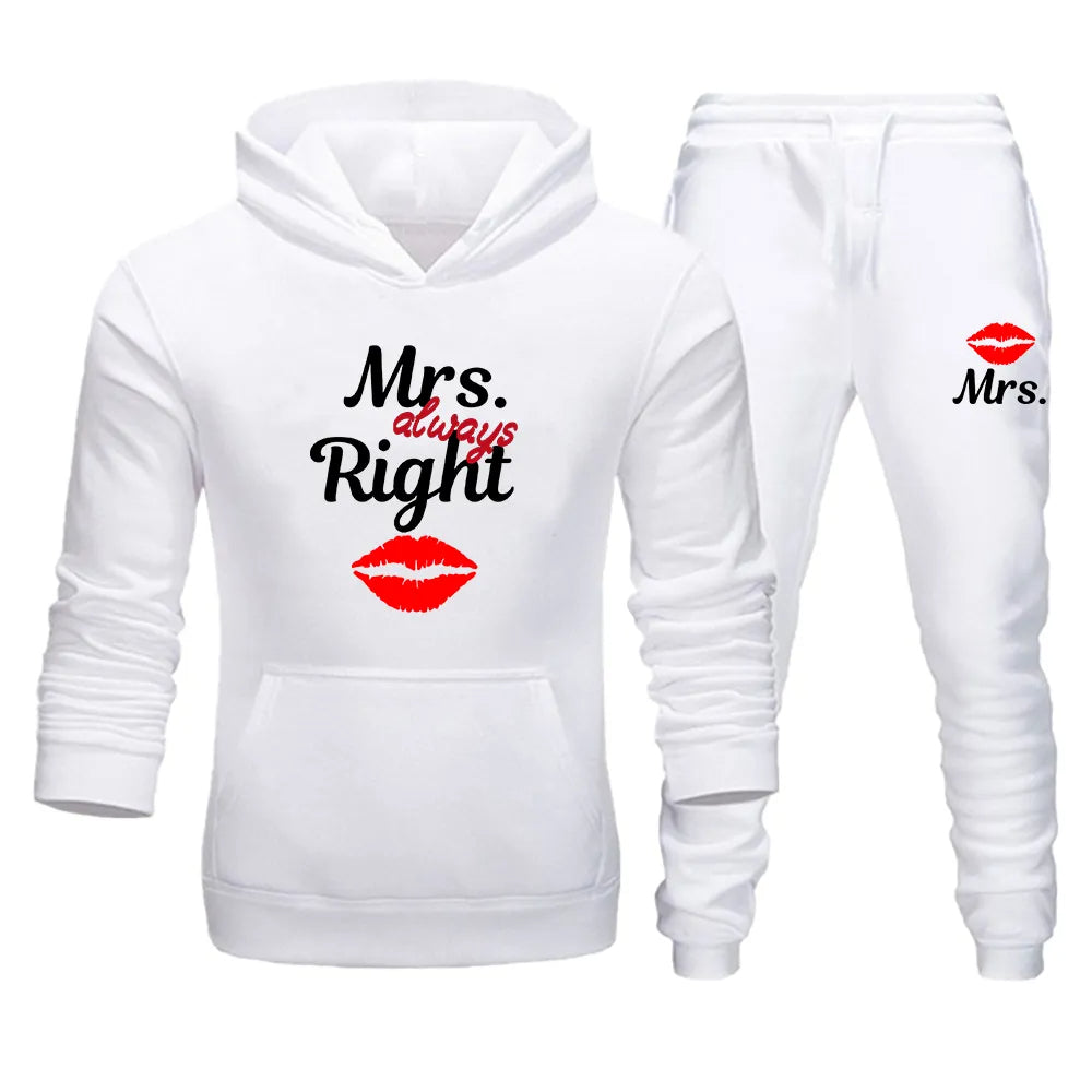 Mr Right & Mrs Always Right Couple Tracksuits