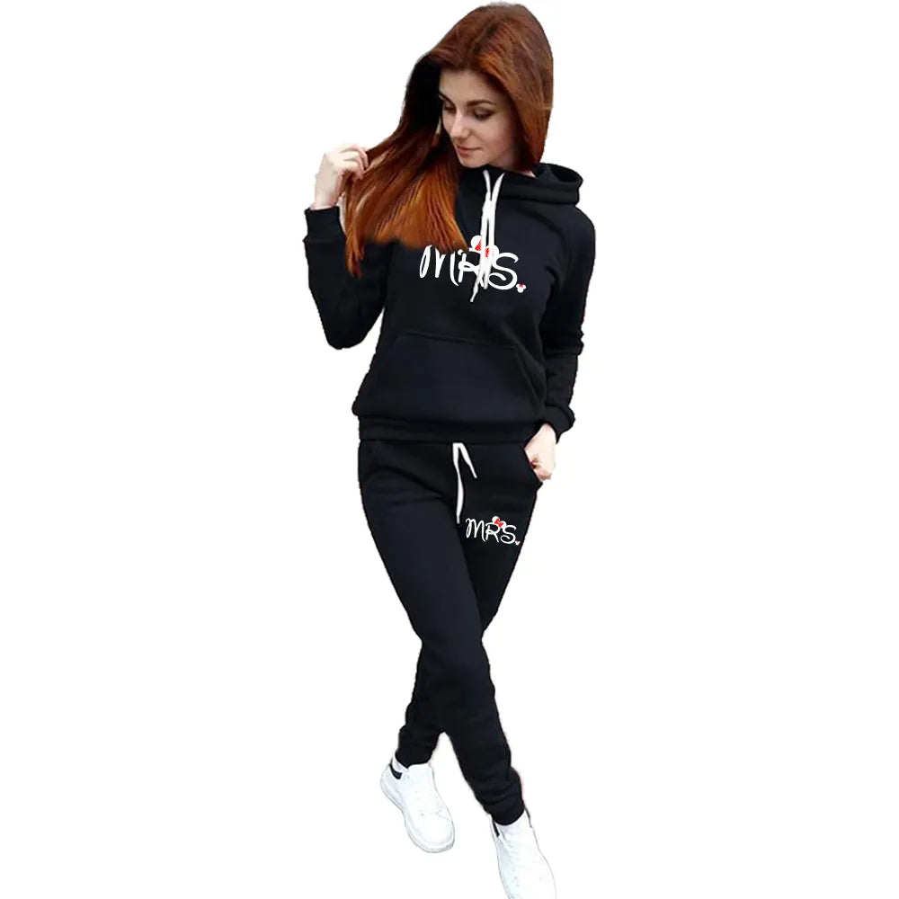 Mouse Cartoon Mr & Mrs Matching Couple Sweatsuits