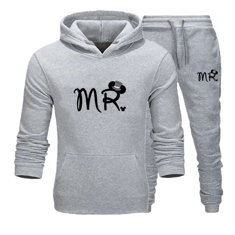 Mouse Cartoon Mr & Mrs Matching Couple Sweatsuits