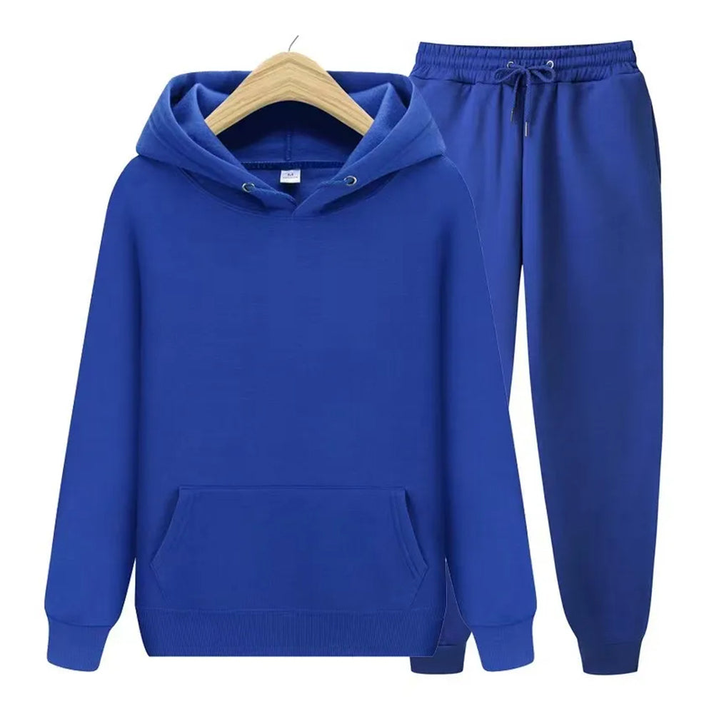 Plain Solid Color Couple Matching Sweatsuits