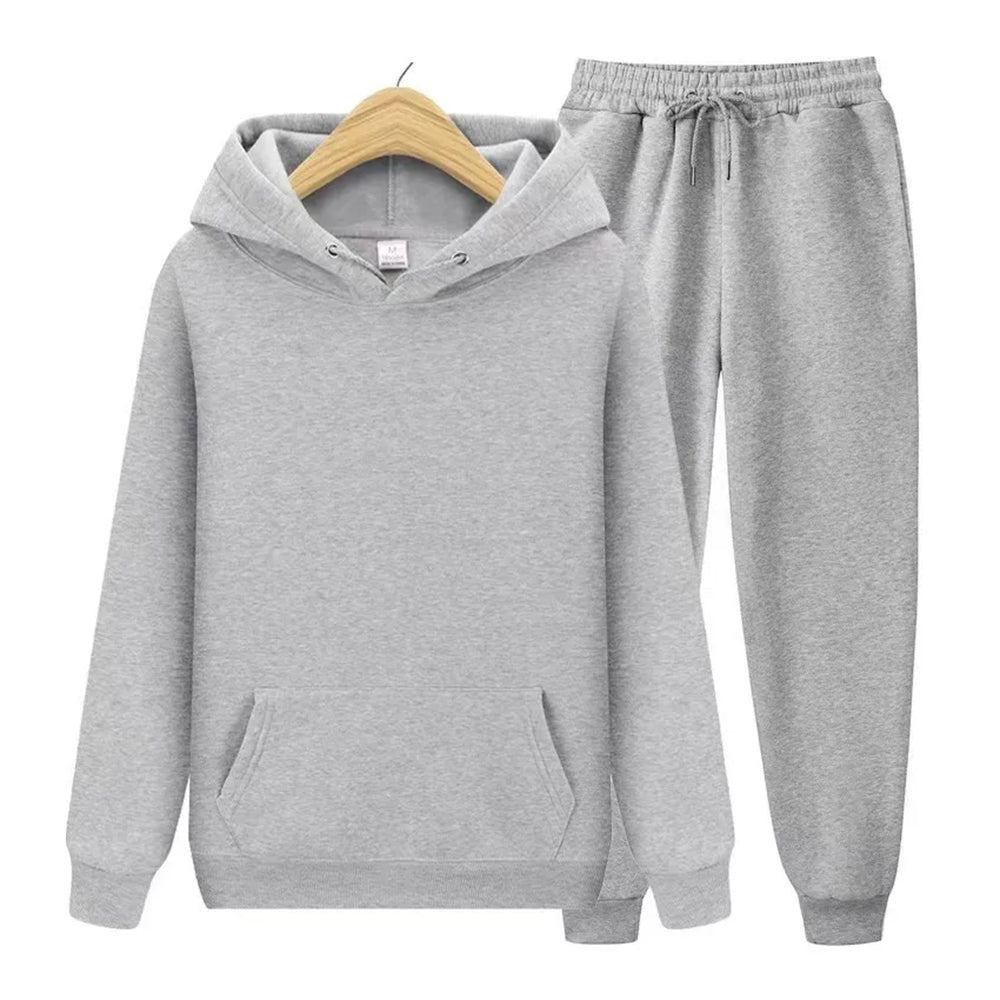 Plain Solid Color Couple Matching Sweatsuits