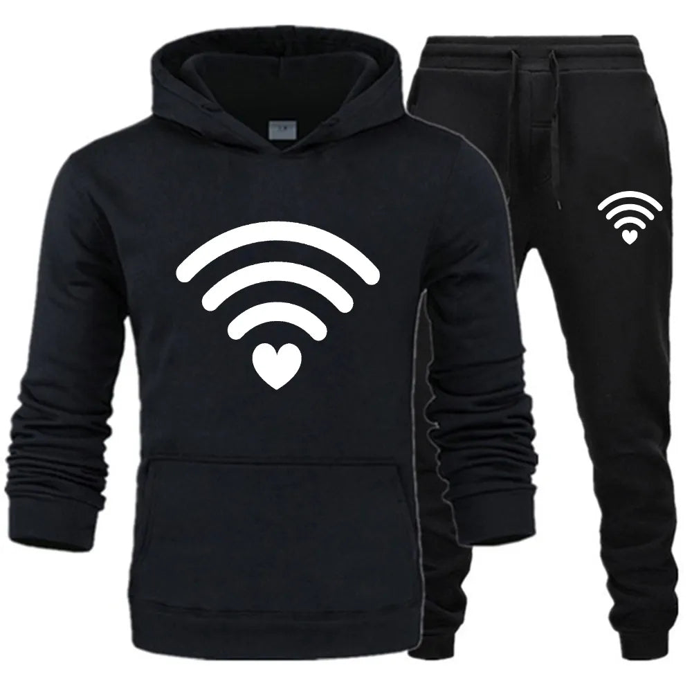 Lover Wifi Cute Matching Couple Sweatsuits