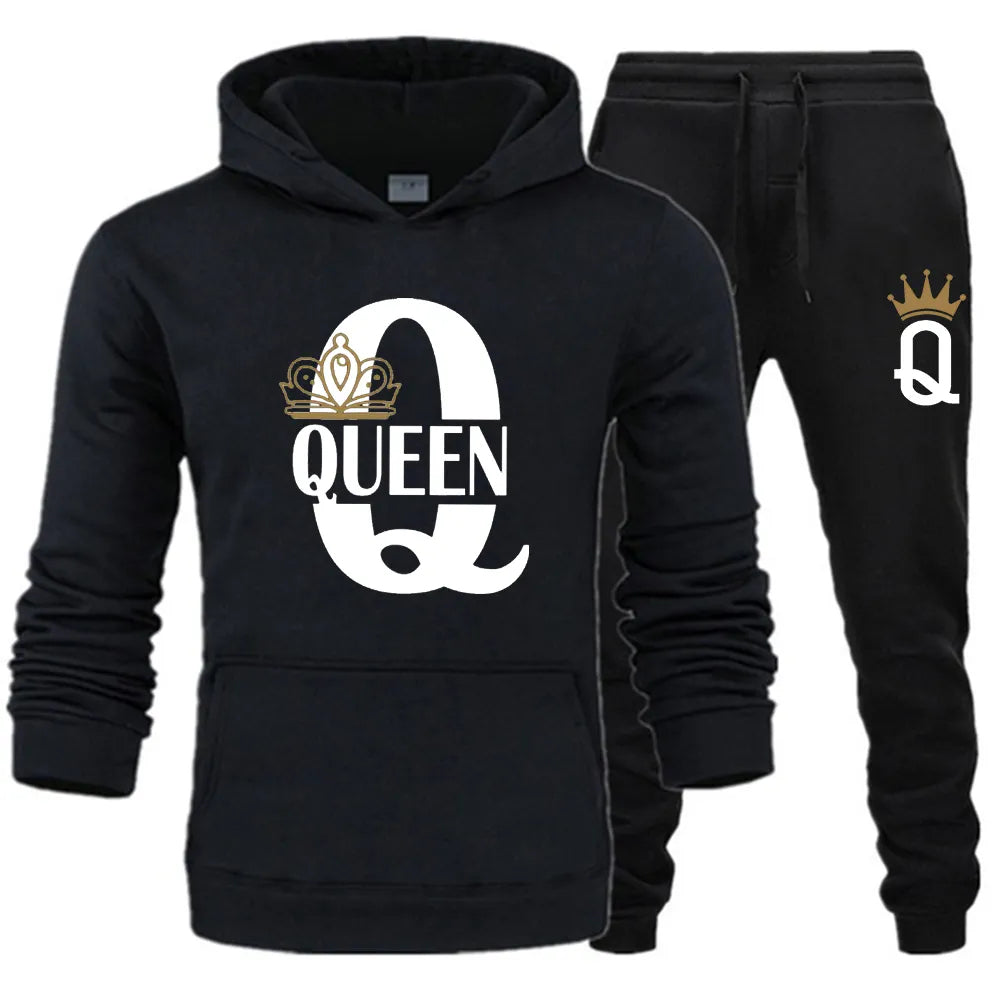 K&Q King & Queen Couple Matching Tracksuits
