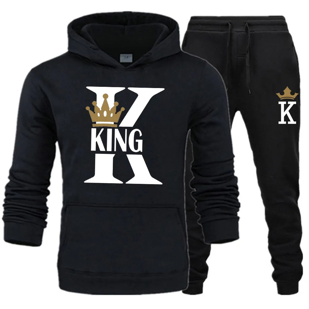 K&Q King & Queen Couple Matching Tracksuits
