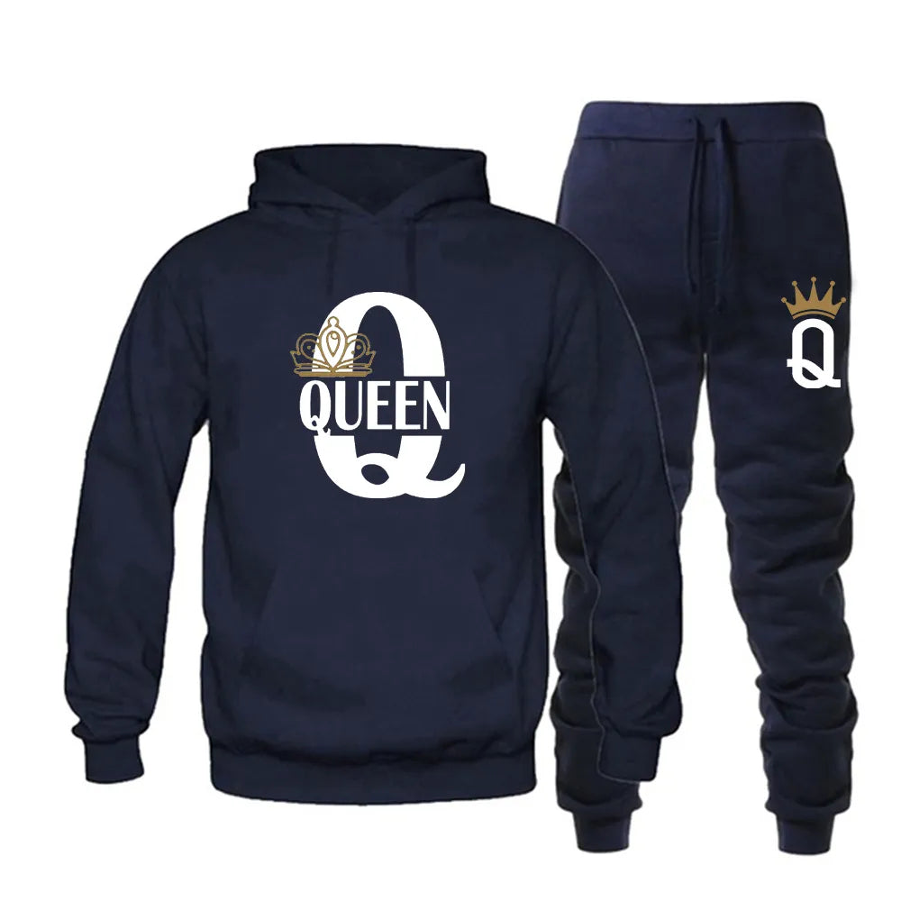 K&Q King & Queen Couple Matching Tracksuits