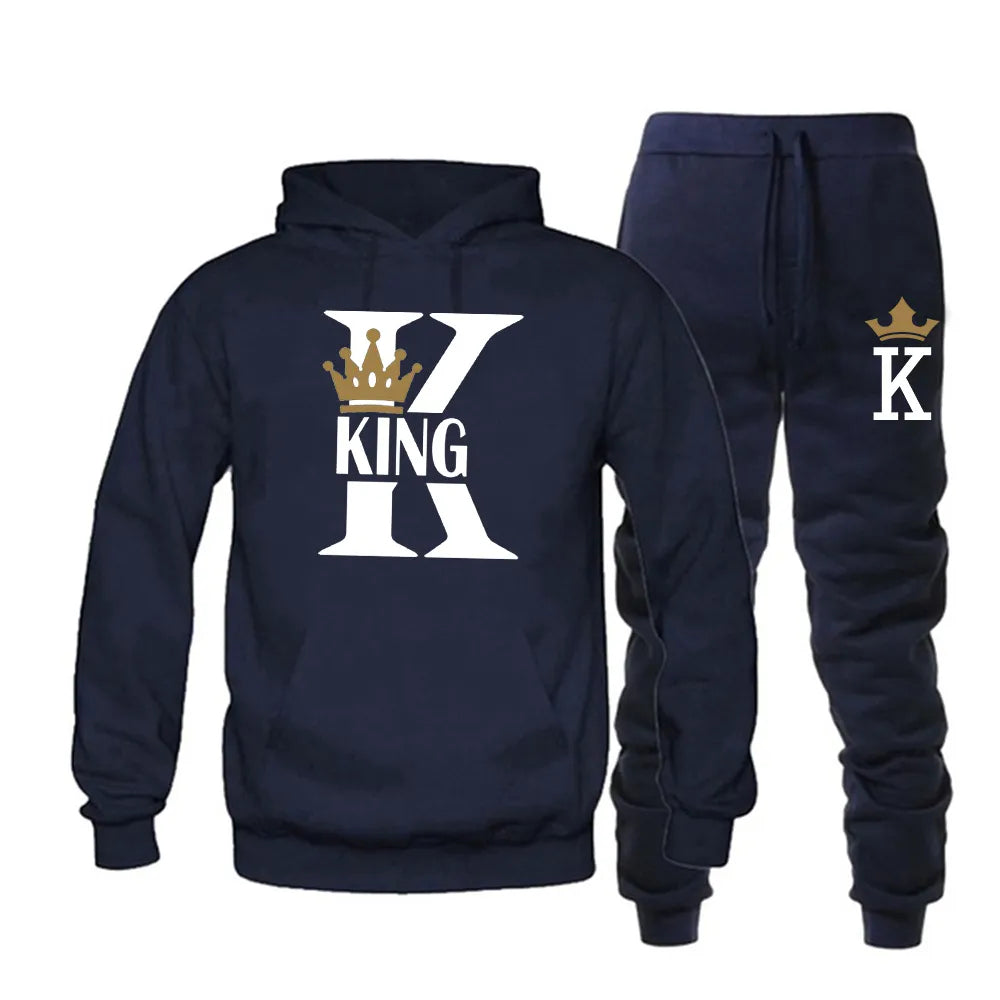 K&Q King & Queen Couple Matching Tracksuits