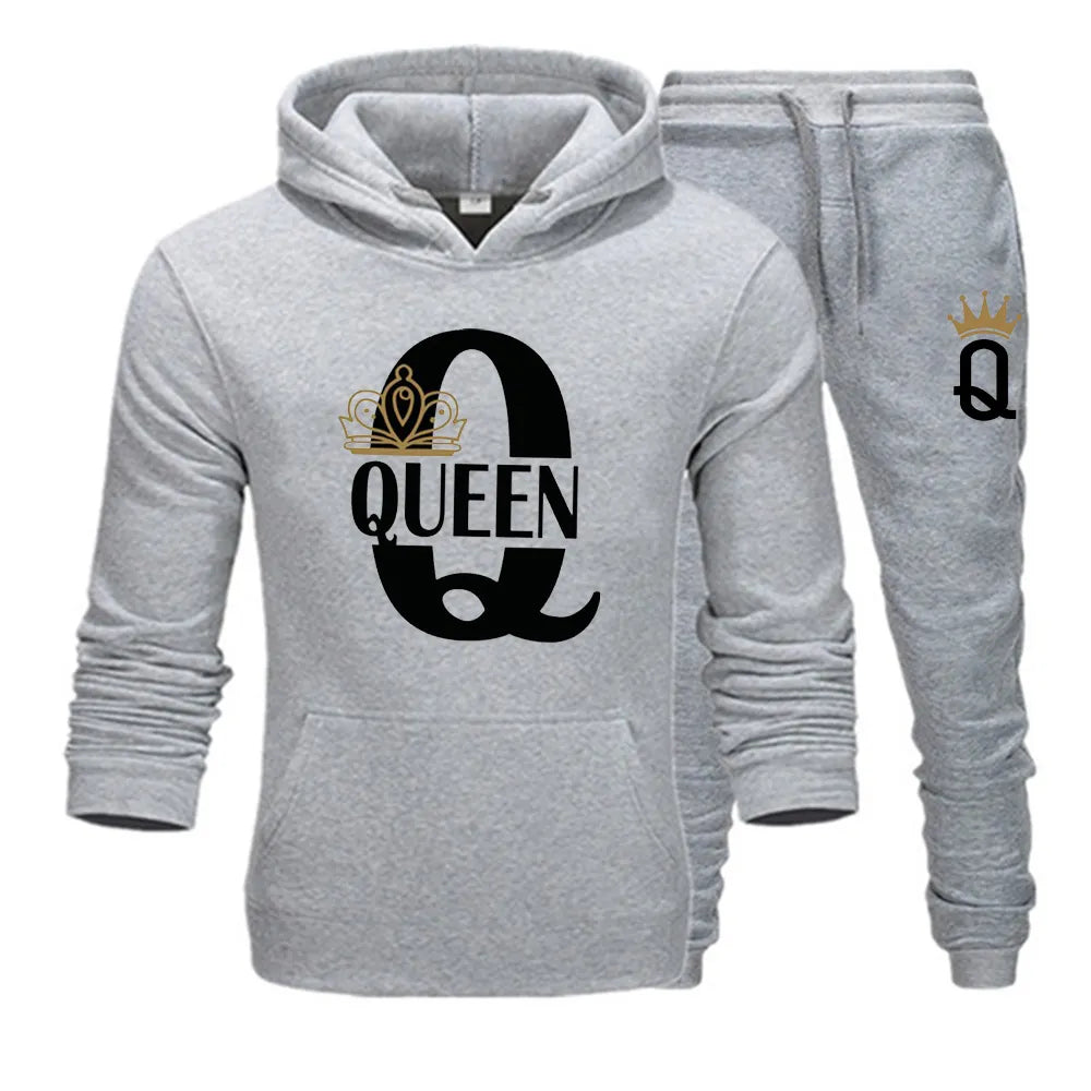 K&Q King & Queen Couple Matching Tracksuits