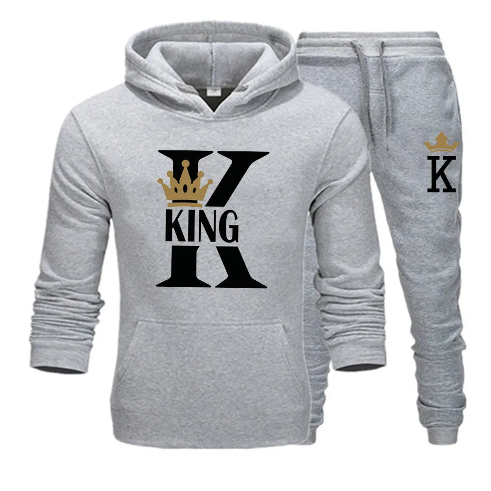 K&Q King & Queen Couple Matching Tracksuits