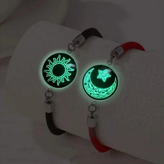 Luminous Sun Moon Couple Bracelets