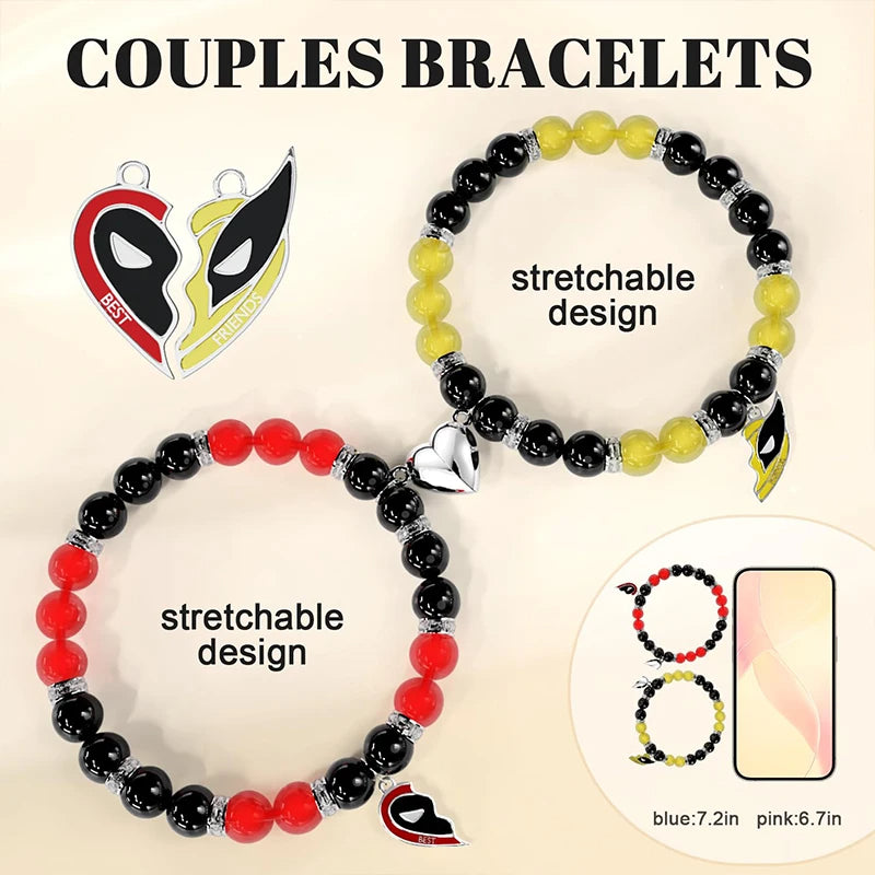 Deadpool & Wolverines Couple Bracelets