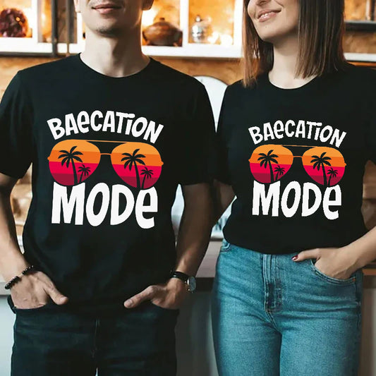 Baecation Mode Couple Vacation Shirts