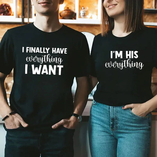 I'm His Everything Funny His & Her T-shirts