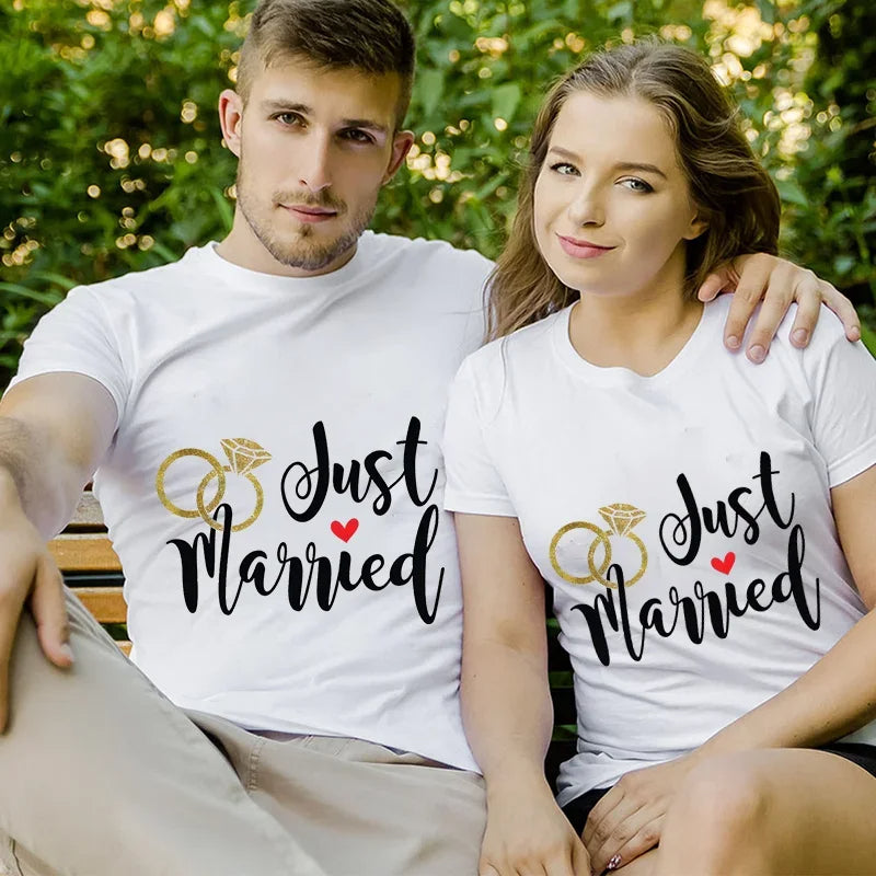 Just Married Honeymoon Wife Husband Shirts