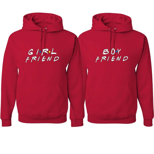 Girl Friend Boy Friend Matching Hoodies for Couple Lovers