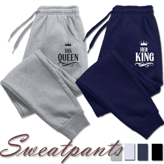 His Queen Her King Couple Sweatpants