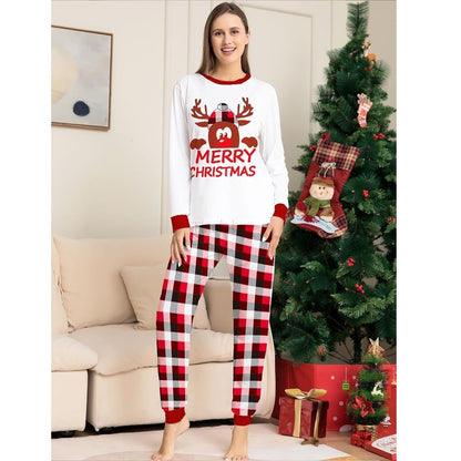 Deer Merry Christmas Couple Pajamas