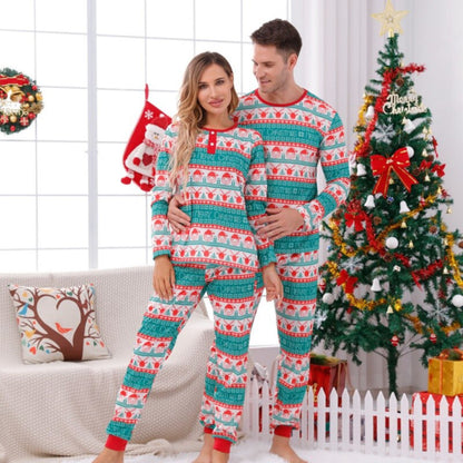 Ugly Pattern Christmas Couple Pajamas