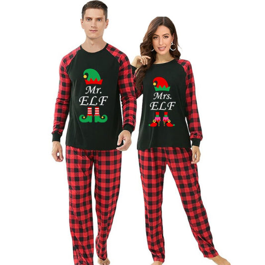 Mr and Mrs ELF Christmas Pajamas for Couple