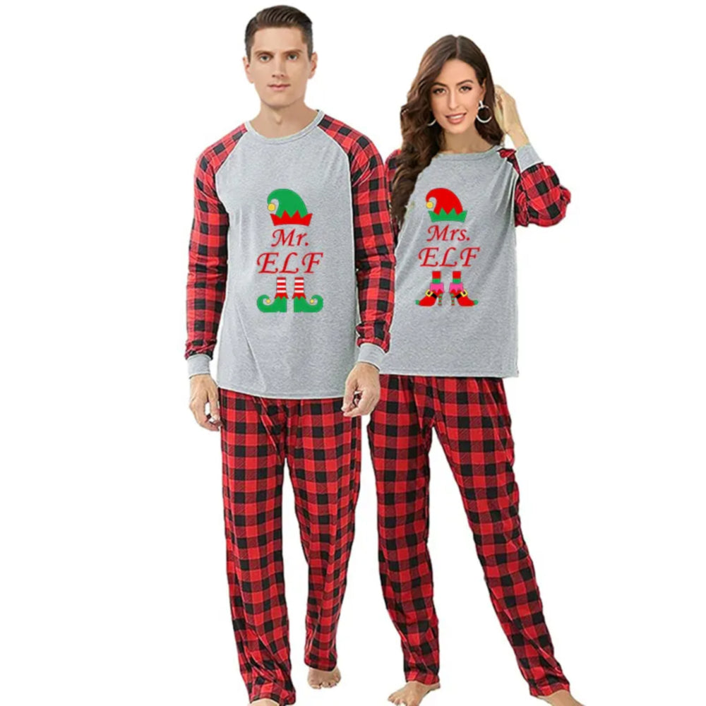 Mr and Mrs ELF Christmas Pajamas for Couple