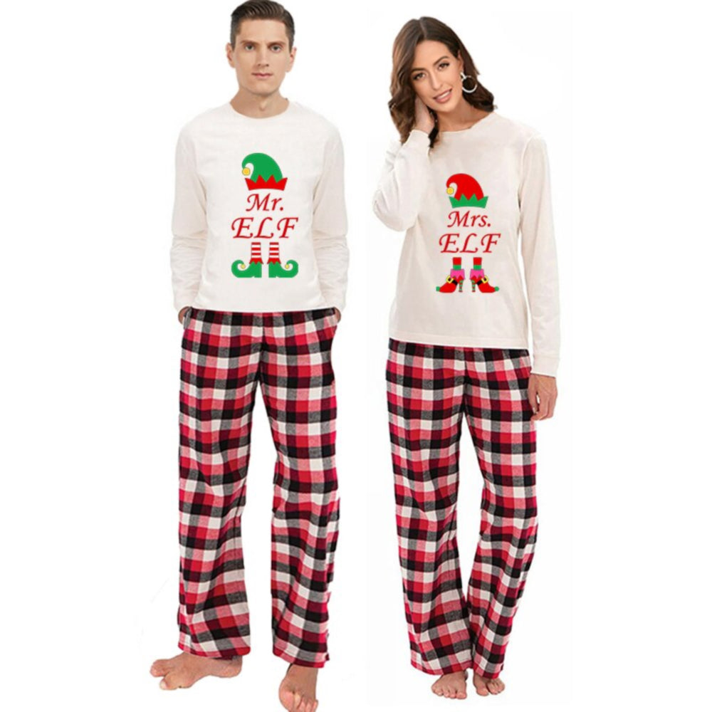 Mr and Mrs ELF Christmas Pajamas for Couple