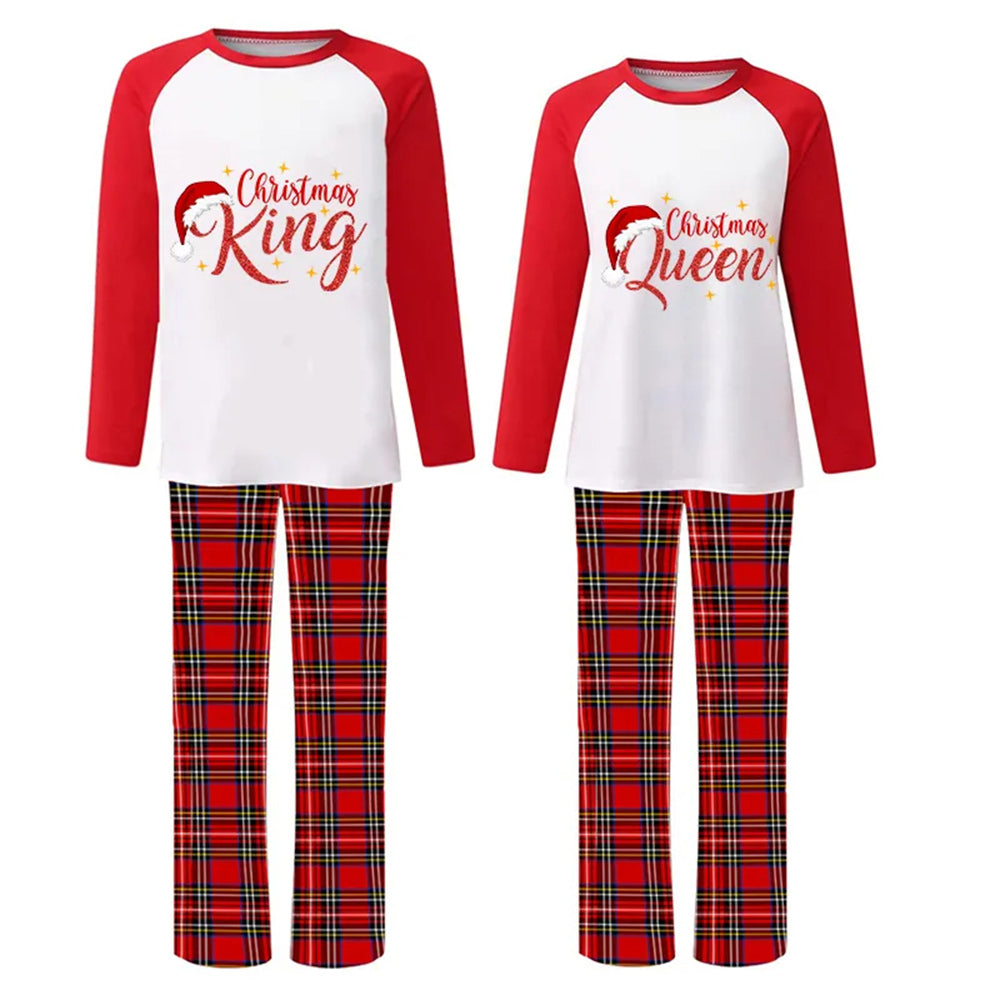 Christmas King and Queen Couple Pajamas