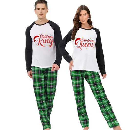 Christmas King and Queen Couple Pajamas