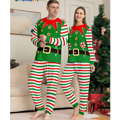 ELF Couple Christmas Pajamas for Boyfriend & Girlfriend