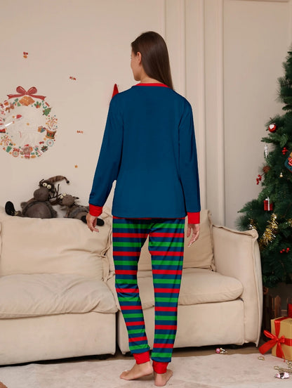 Cute T-rex Couple Matching Christmas Pajamas