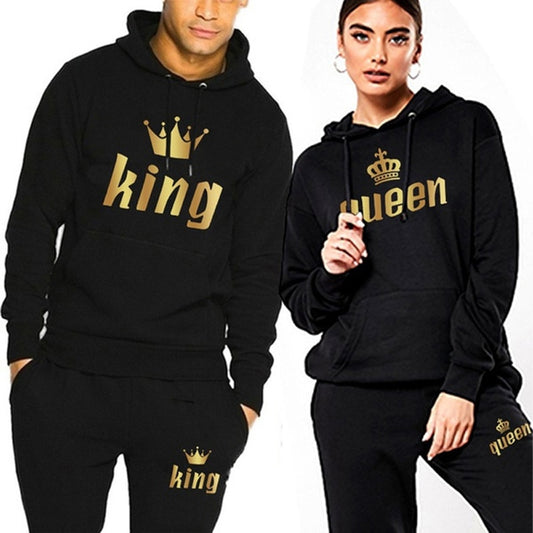 King & Queen Couple Sweatsuits Tracksuits