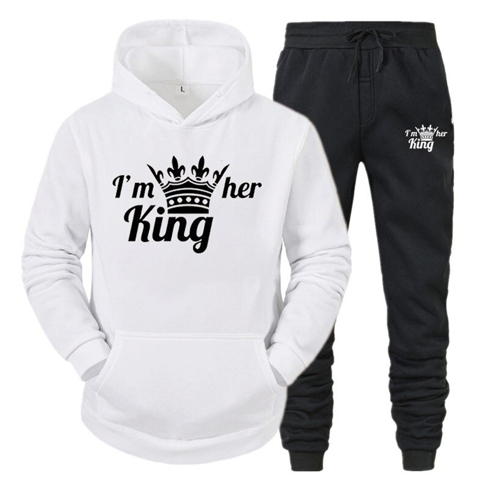 I'm Her King I'm His Queen Couple Sweatsuits