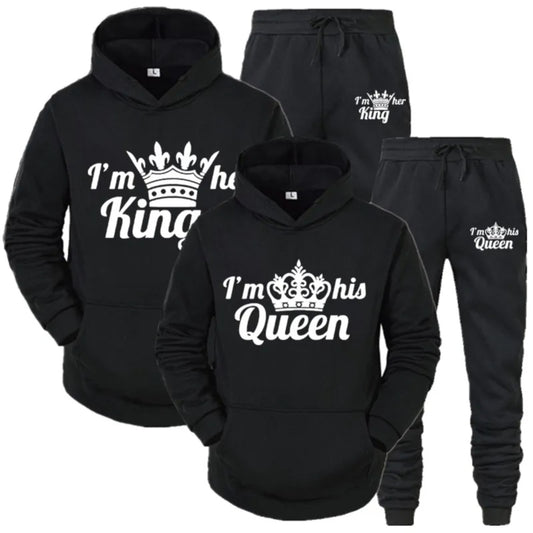 I'm Her King I'm His Queen Couple Sweatsuits