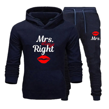 Mr Right & Mrs Always Right Couple Tracksuits