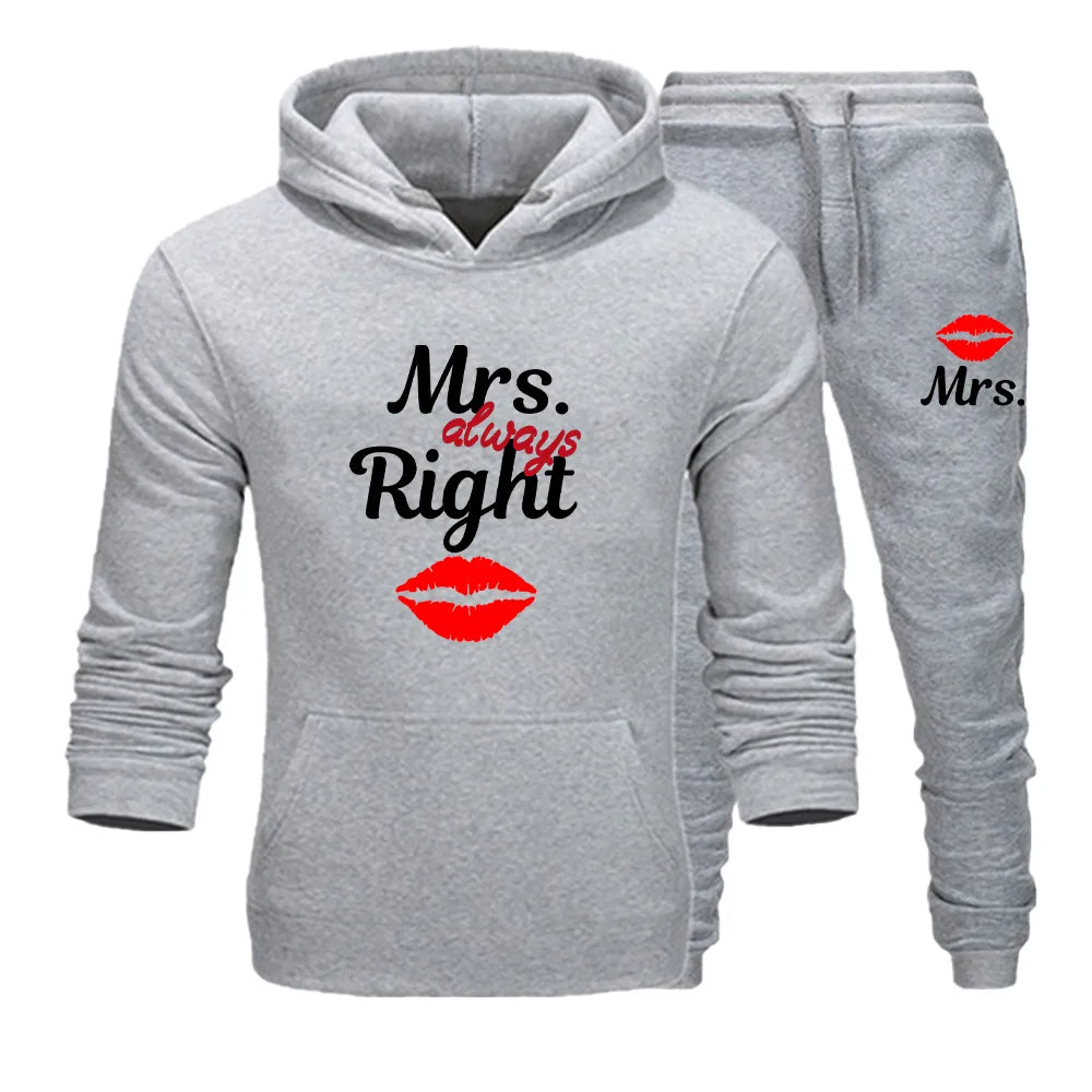 Mr Right & Mrs Always Right Couple Tracksuits