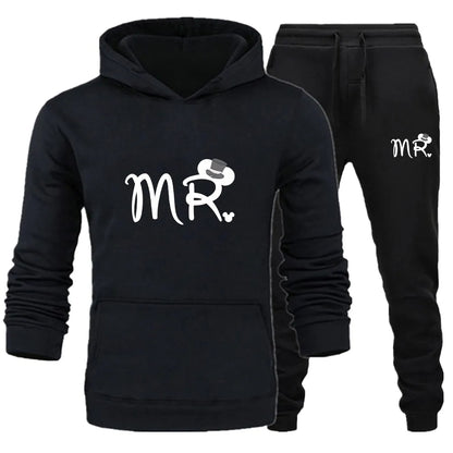 Mouse Cartoon Mr & Mrs Matching Couple Sweatsuits