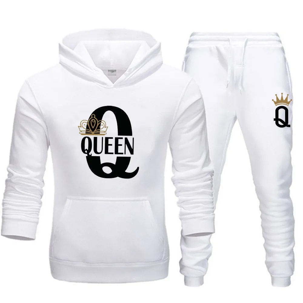 K&Q King & Queen Couple Matching Tracksuits
