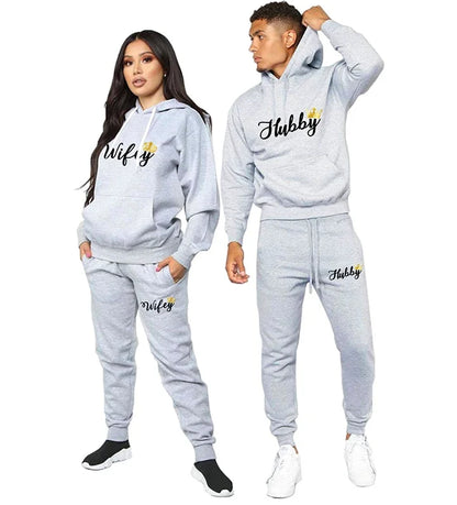 Wife Hubbey Wife Husband Couple Sweatsuits