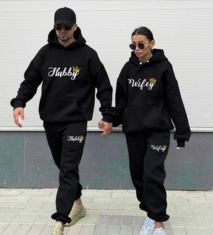 Couples matching sweat suits on sale