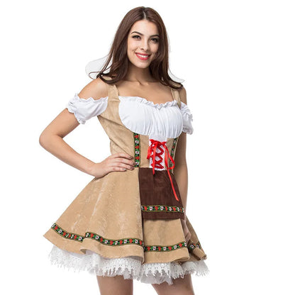 Oktoberfest Bartender Waitress Couple Cosplay Costume