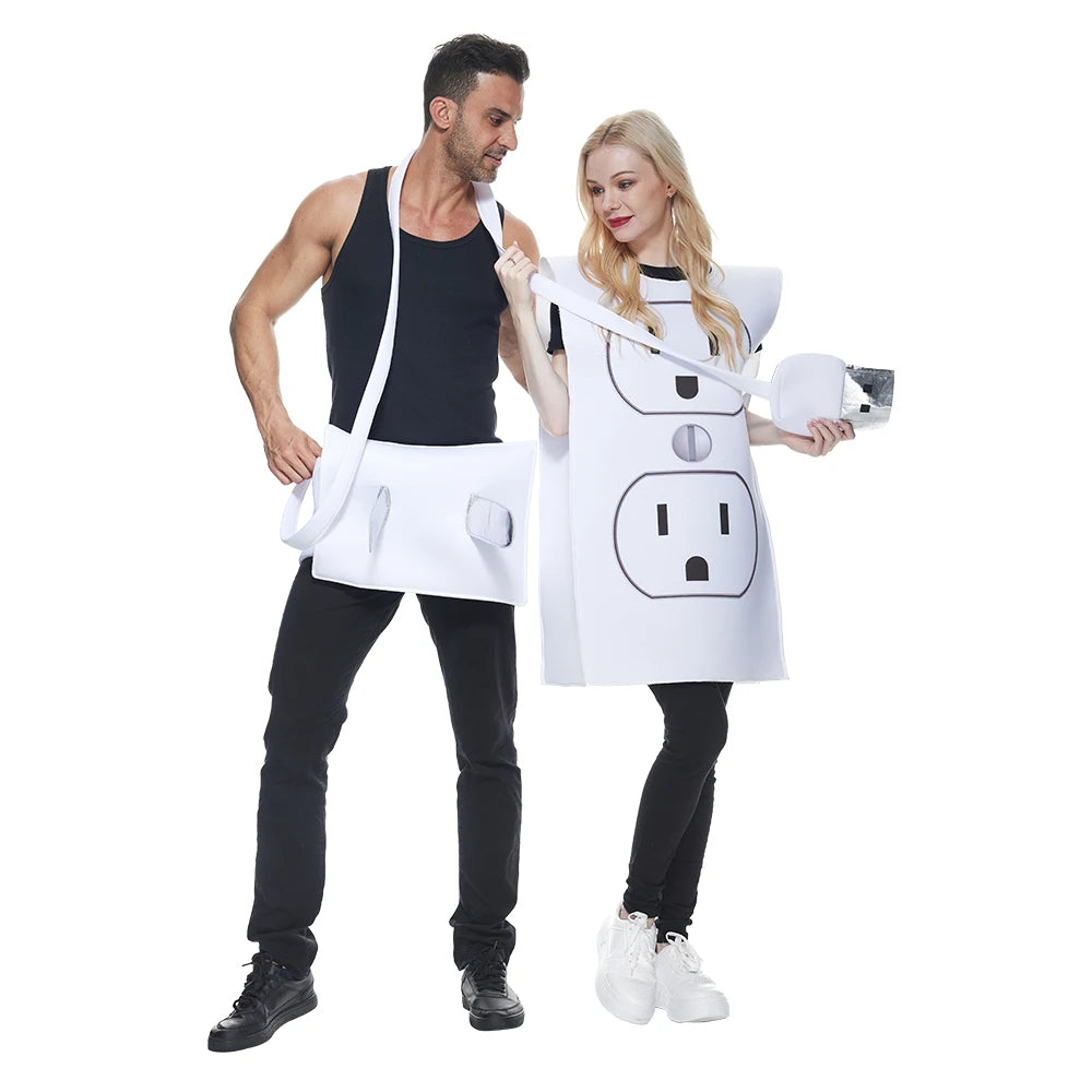 Funny USB Plug and Socket Couple Costume