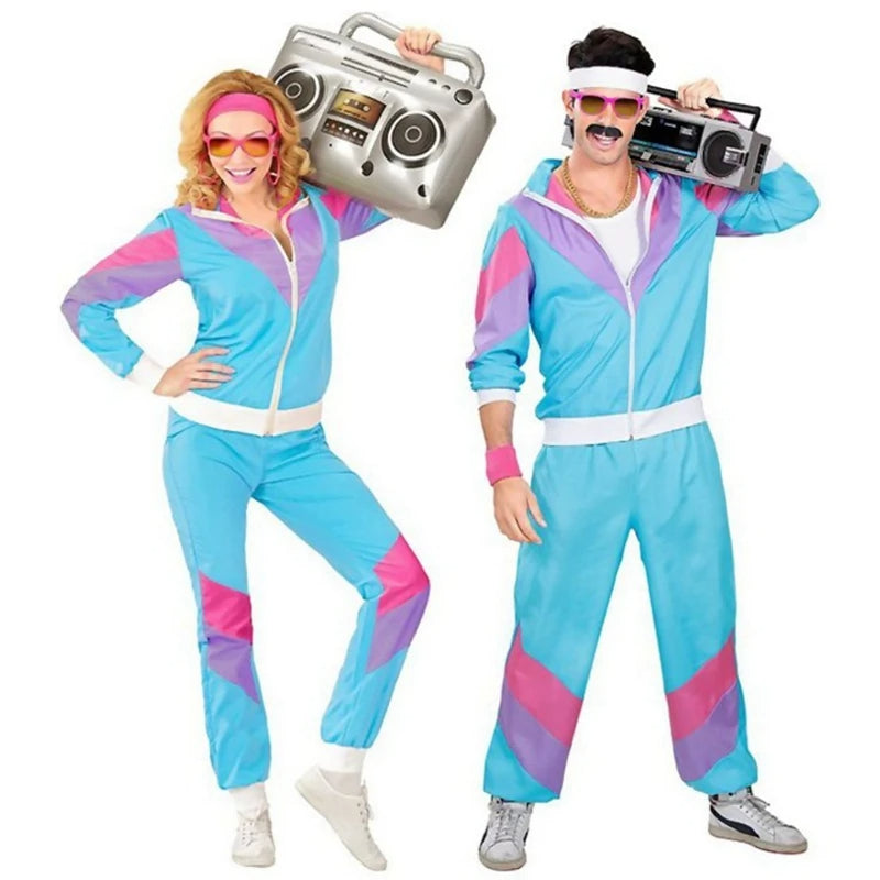 Vintage Hippie Disco Costume for Couple