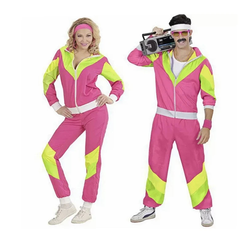 Vintage Hippie Disco Costume for Couple