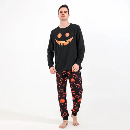 Scary Face Halloween Pajamas for Couples -men