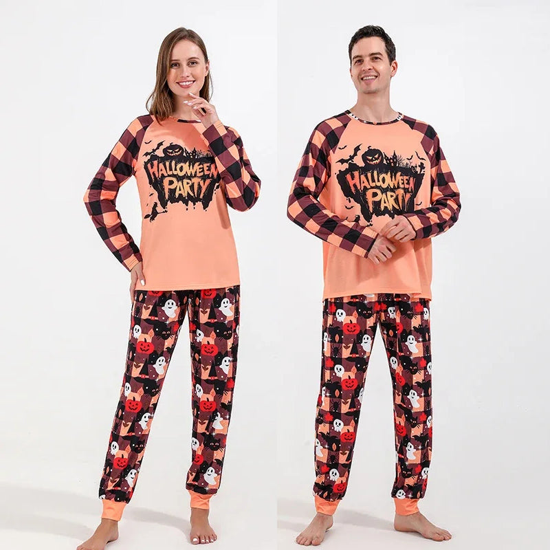 Halloween Party Couple Pajamas