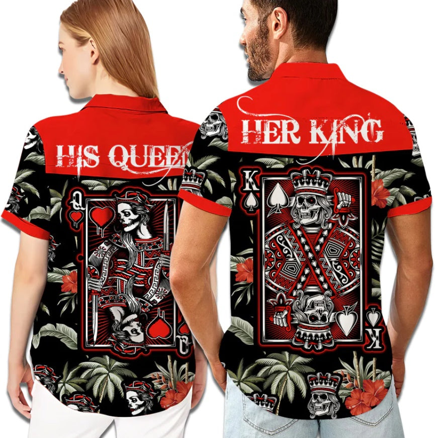 Her King His Queen Couple Hawaiian Shirts