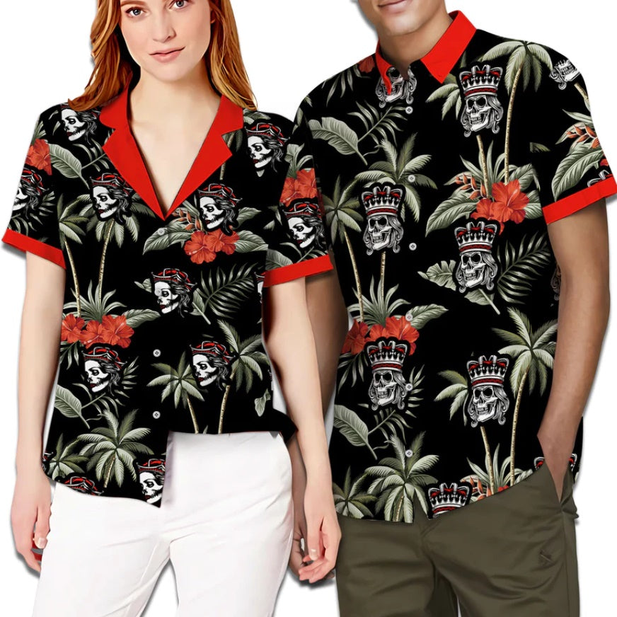 Her King His Queen Couple Hawaiian Shirts