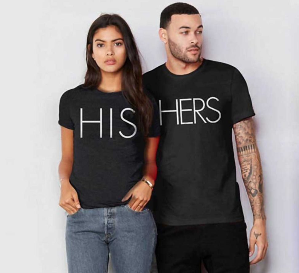 His and Hers Couple Matching Shirt